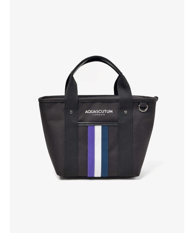 Aquascutum GOLF GOLF カラーラインカートバック(保冷仕様) アクアスキュータム バッグ その他のバッグ グレー ブラック【送料無料】
