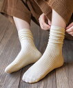 【SALE/30%OFF】miniministore リブソックス レディース ミドル丈 靴下 ミニミニストア 靴下・レッグウェア 靴下 グレー レッド ブラウ...