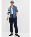 ギャップ 【SALE／49%OFF】GAP (U)リブイン リラックス バケーションシャツ ギャップ トップス シャツ・ブラウス ブルー グリーン ブラック ホワイト