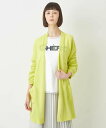 【SALE/60%OFF】HIROKO BIS サイドリブロングニットカーディガン /洗える ヒロコ ビス トップス カーディガン イエロー グレー ネイビー【...