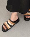 【SALE/30%OFF】ANGEL ALARCON 【ANGEL ALARCON】フットベッドラフィアサンダル インターショシュール シューズ・靴 サンダル【...