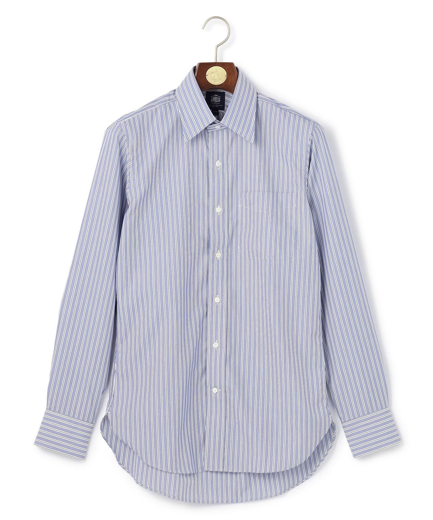 J.PRESS 【PREMIUM PREATS / 形態安定】イングリッシュストライプ ドレスシャツ / レギュラー ジェイプレス トップス シャツ・ブラウス ネイビー