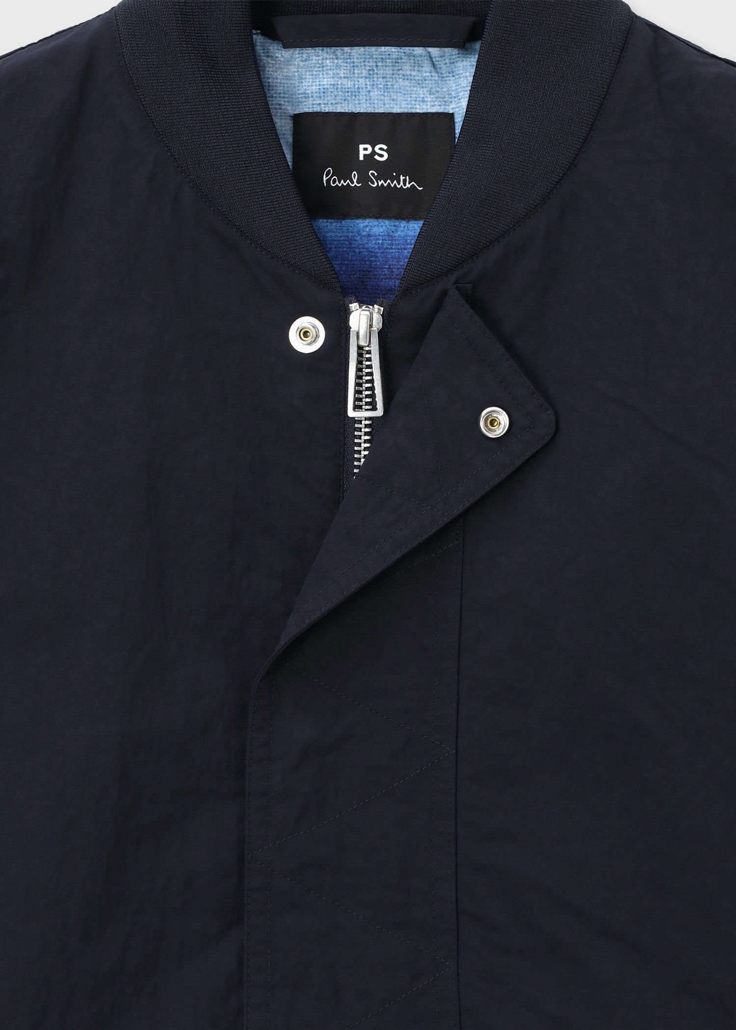 PS Paul Smith リラックスフィット MA-1ブルゾン ポール・スミス ジャケット・アウター その他のジャケット・アウター ネイビー グリーン【送料無料】