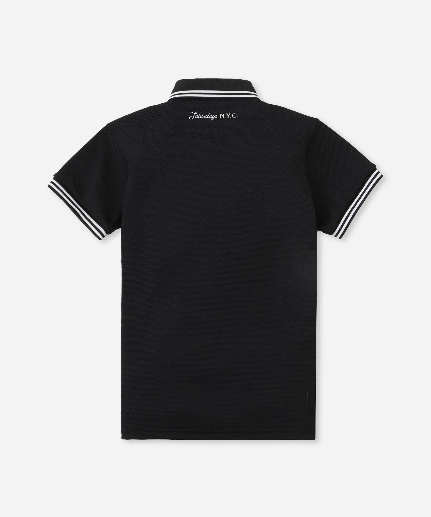 Saturdays Golf SS Popcorn Knit Shirt ｜ WOMEN サタデーズ　ニューヨークシティ トップス ポロシャツ ホワイト ブラック【送料無料】