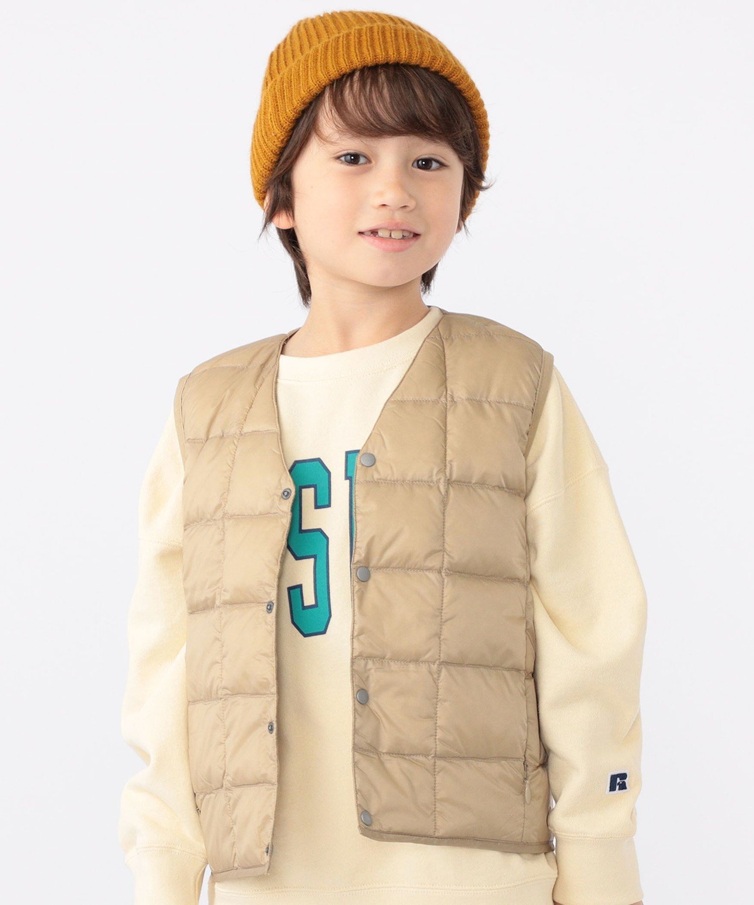 SHIPS KIDS *TAION:100~140cm / キッズ インナー ダウン ベスト シップス コート/ジャケット キッズアウター ブラック カーキ ブルー ネイビー パープル