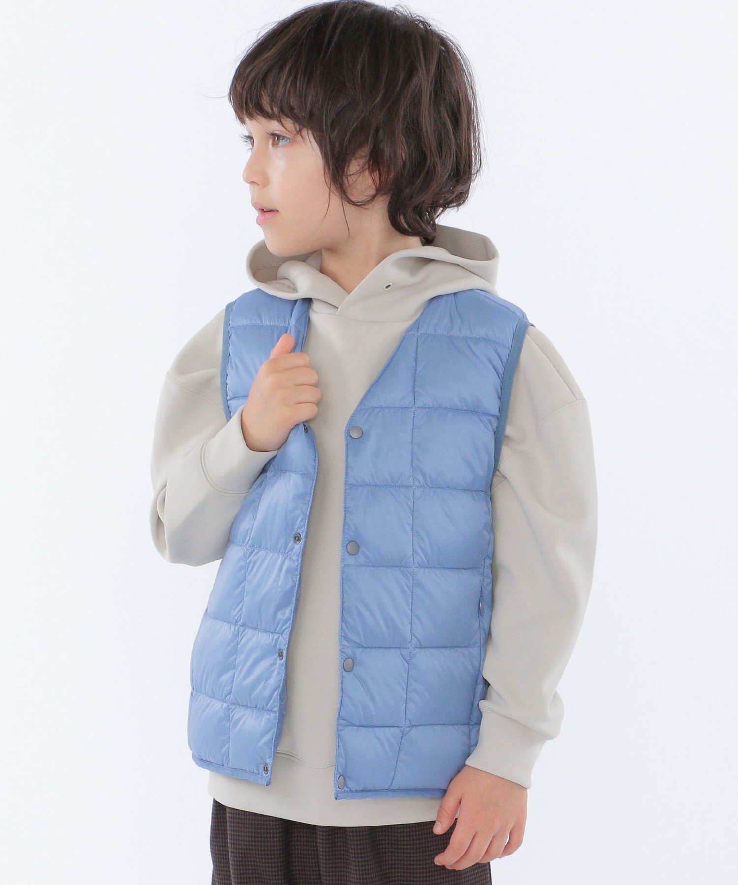 SHIPS KIDS *TAION:100~140cm / キッズ インナー ダウン ベスト シップス コート/ジャケット キッズアウター ブラック カーキ ブルー ネイビー パープル