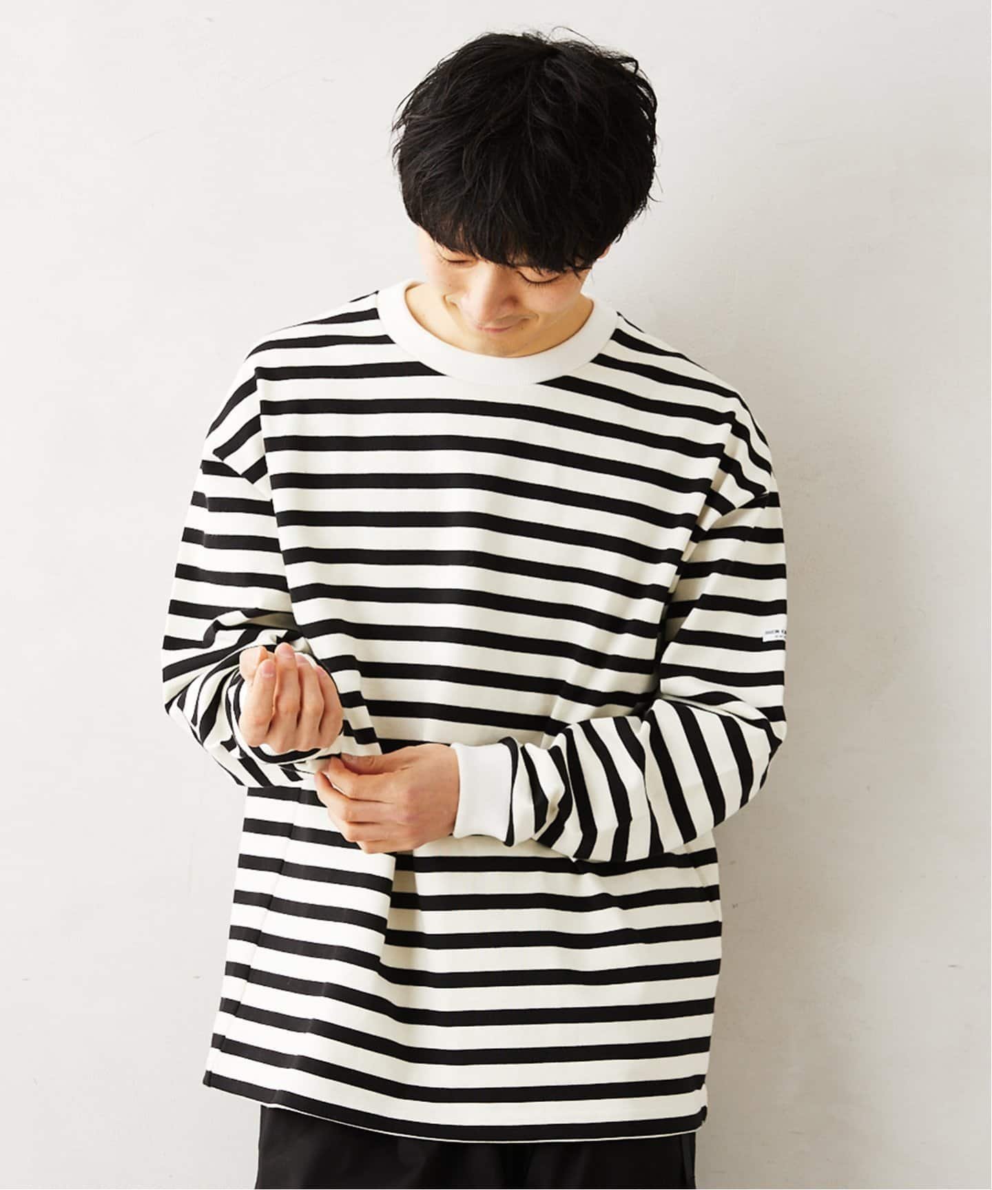 JOURNAL STANDARD relume ヘビーウェイト ボーダーTシャツ ジャーナル スタンダード レリューム トップス カットソー・Tシャツ ブラウン