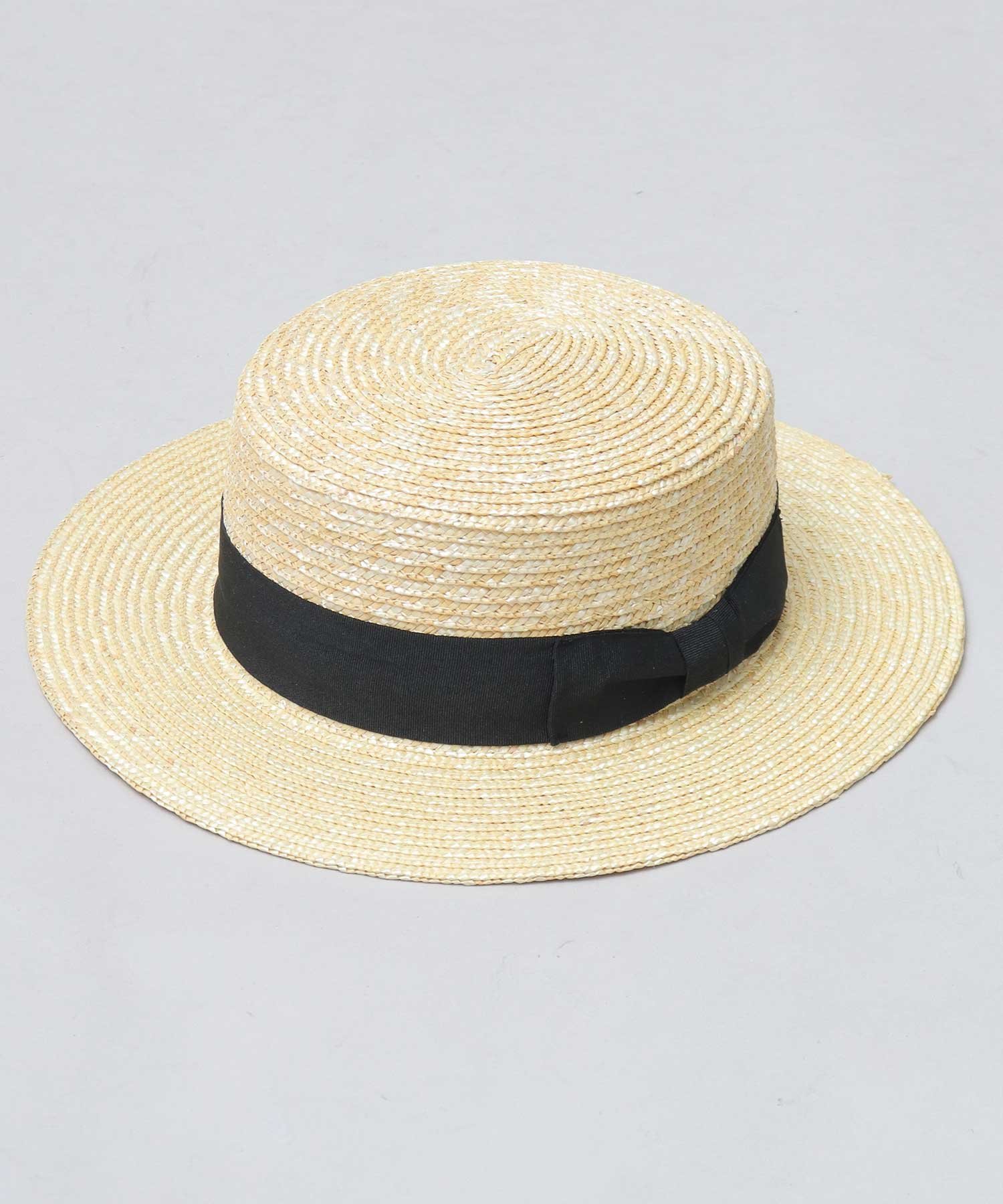 ReqHatter ハット カンカン帽 メンズ レディース 麦わらハット 麦わら帽子 ツバ広 深め エー.エム.エス. 帽子 ハット ベージュ【送料無料】