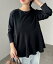【SALE/15%OFF】andme きれいめ ポンチ 長袖 ペプラム フレア トップス アンドミー トップス カットソ..