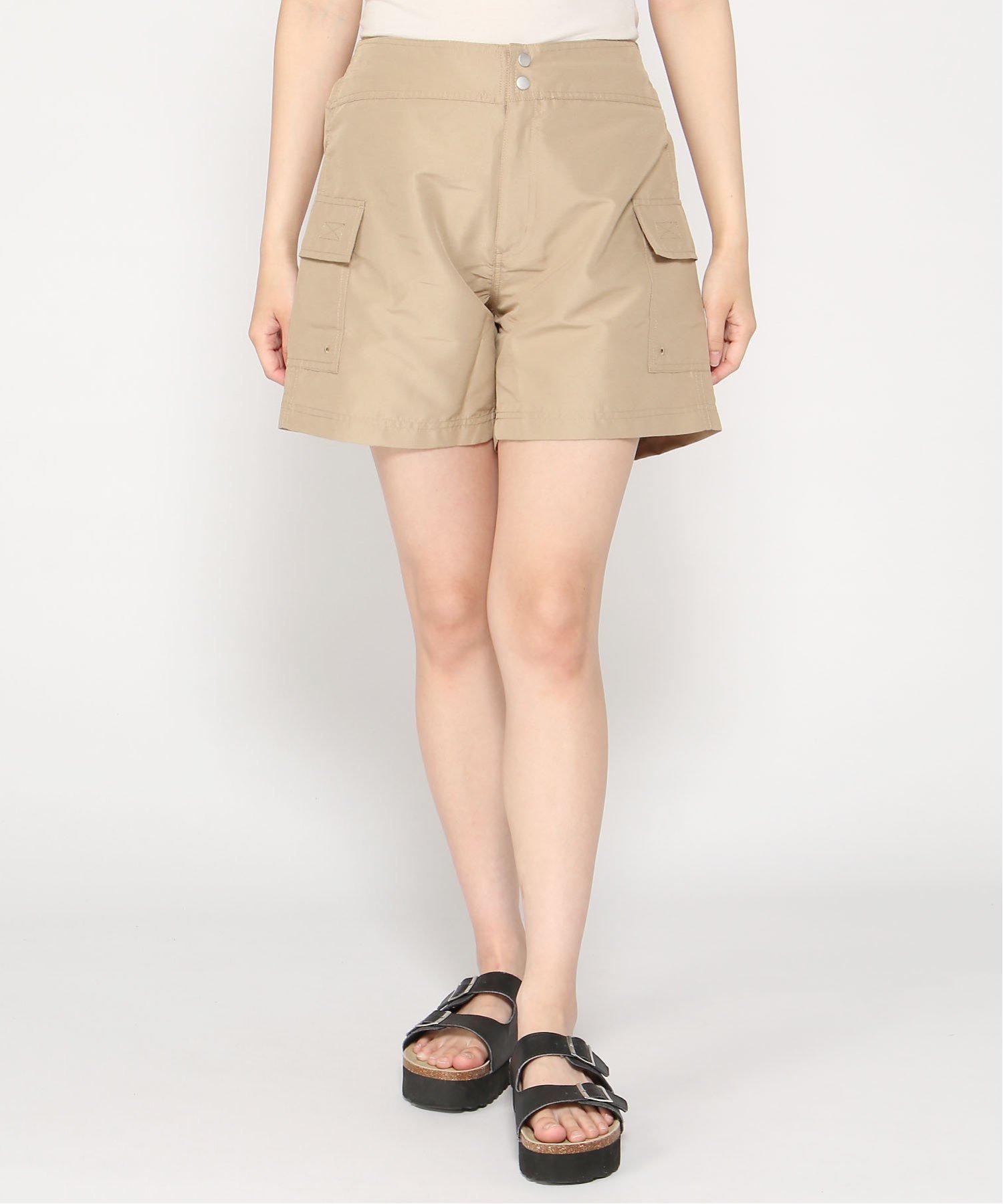 【SALE／53%OFF】CALIFORNIA SHORE CALIFORNIA SHORE/(W)ショート丈カーゴボードショーツ ニッキー パンツ その他のパンツ ベージュ ブラック カーキグリーン ネイビー