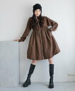 【SALE/56%OFF】LOWRYS FARM トラックドッキングバルーンワンピース ローリーズファーム ワンピース・ドレス ワンピース ブラウン ブラック ...