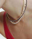 les bon bon les bonbon/mile stone long necklace フォブ アクセサリー・腕時計 ネックレス ゴールド【送料無料】