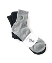 U.S. POLO ASSN. U.S. POLO ASSN./(M)ワンポイントクオーター 3Pソックス ジーンズメイト 靴下・レッグウェア 靴下