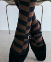 IRIS47 IRIS47/ parallel socks フォブ 靴下・レッグウェア 靴下 ホワイト ブラウン(4)