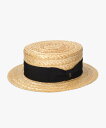arth arth HANAMUGI BOATER HAT / アース オーバーライド 帽子 ハット ホワイト【送料無料】