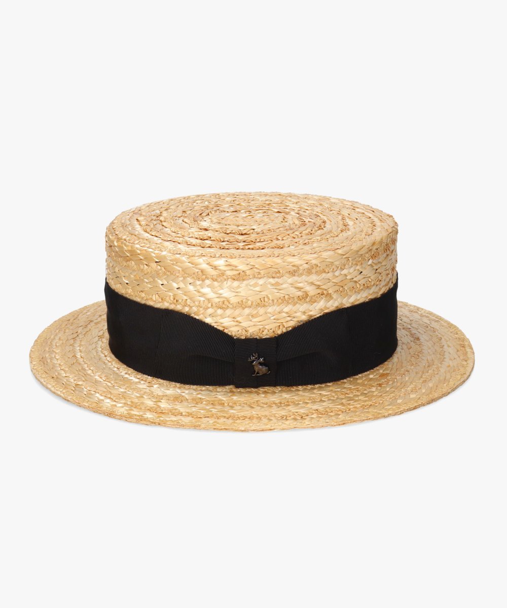 arth arth HANAMUGI BOATER HAT / アース オーバーライド 帽子 ハット ホワイト【送料無料】