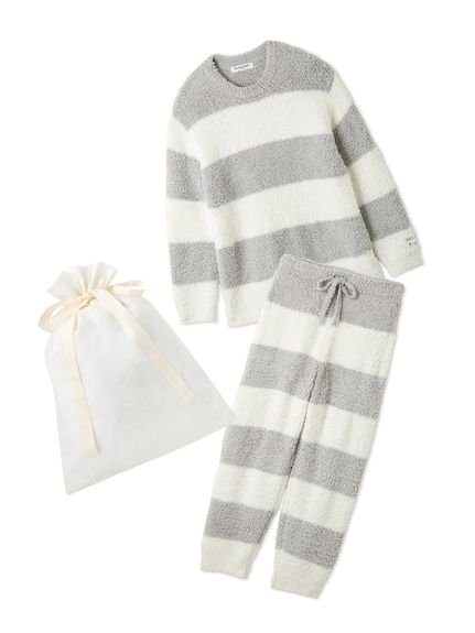 gelato pique 【ラッピング済み】【HOMME】ジェラート2ボーダープルオーバー&ロングパンツセット ジェラートピケ パンツ その他のパンツ グレー ...