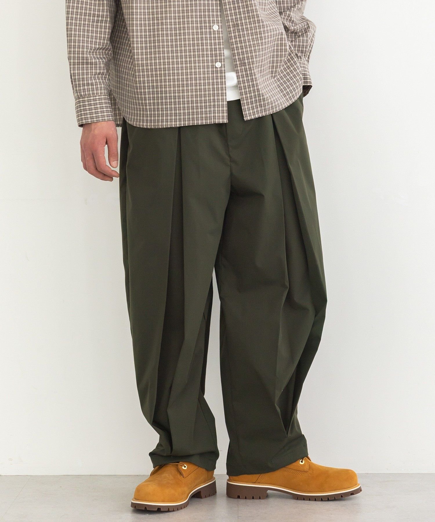 【SALE／25%OFF】CRAFT STANDARD BOUTIQUE ボックスタックチノパンツ クラフトスタンダードブティック パンツ その他のパンツ ベージュ カーキグリーン ブラック【送料無料】