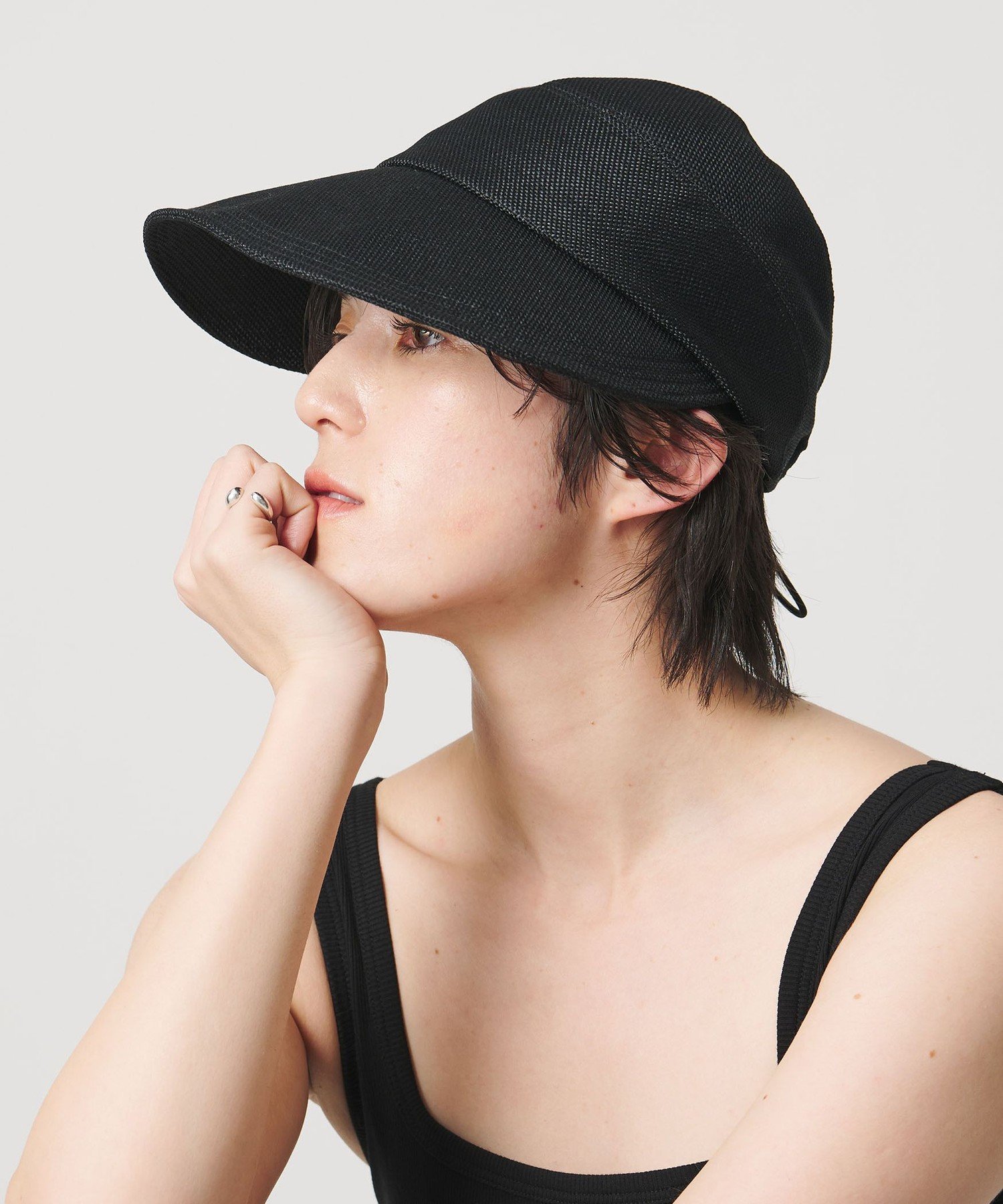 MARW UNITED ARROWS ＜MARW UNITED ARROWS＞ナチュラルライク キャップ UVカット ビューティー＆ユース　ユナイテッドアローズ 帽子 ハット ブラック【送料無料】（楽天・Rakuten Fashion）