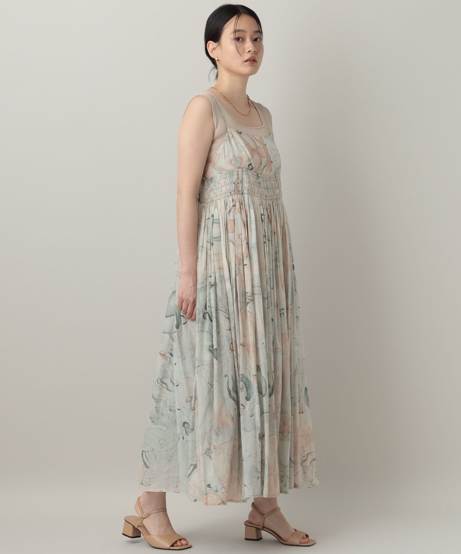 【SALE／50%OFF】A part by シアーボイルキャミワンピース アパートバイ ワンピース・ドレス ワンピース ホワイト ブラック【送料無料】