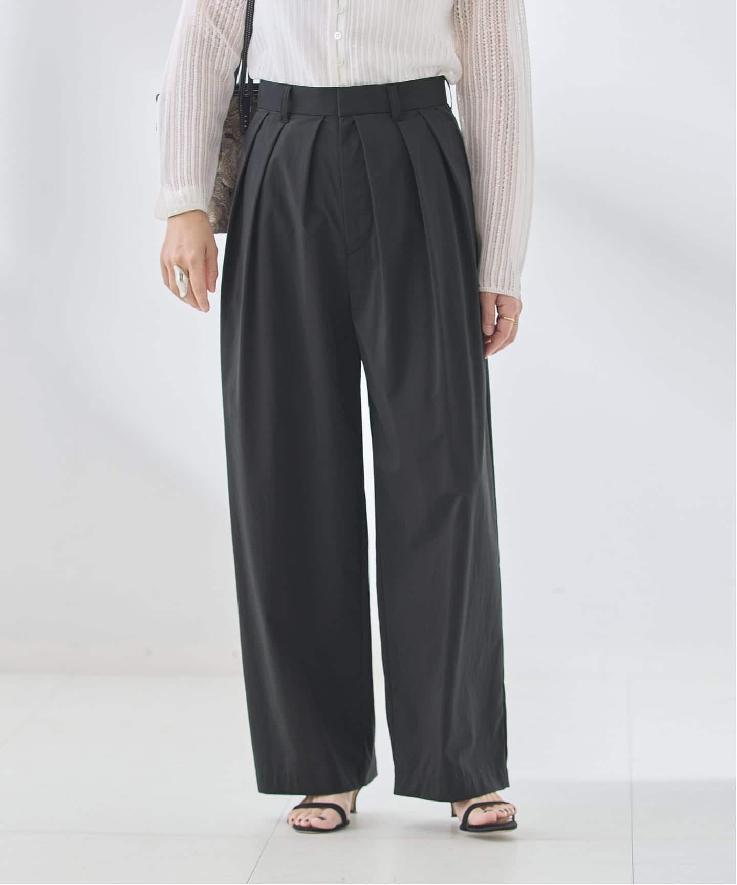 JOURNAL STANDARD L'ESSAGE 《追加/撥水/UVカット/手洗い可》WATER REPELLENT/UVカットパンツ ジャーナルスタンダード レサージュ パンツ スラックス・ドレスパンツ ベージュ グレー ブラック