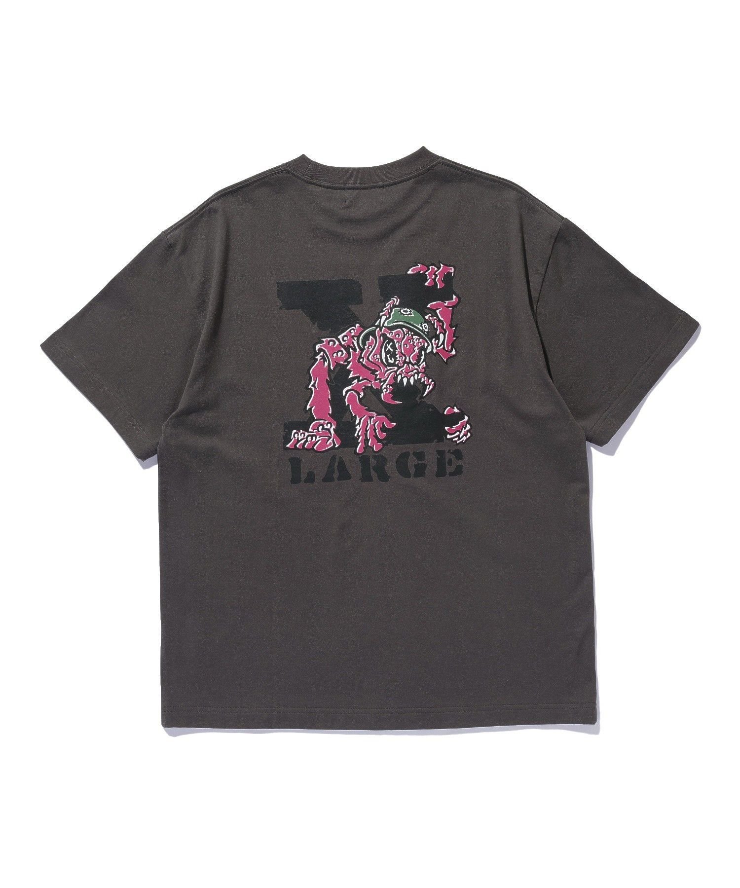 WORKER S/S TEE エクストララージ トップス カットソー・Tシャツ グレー ホワイト