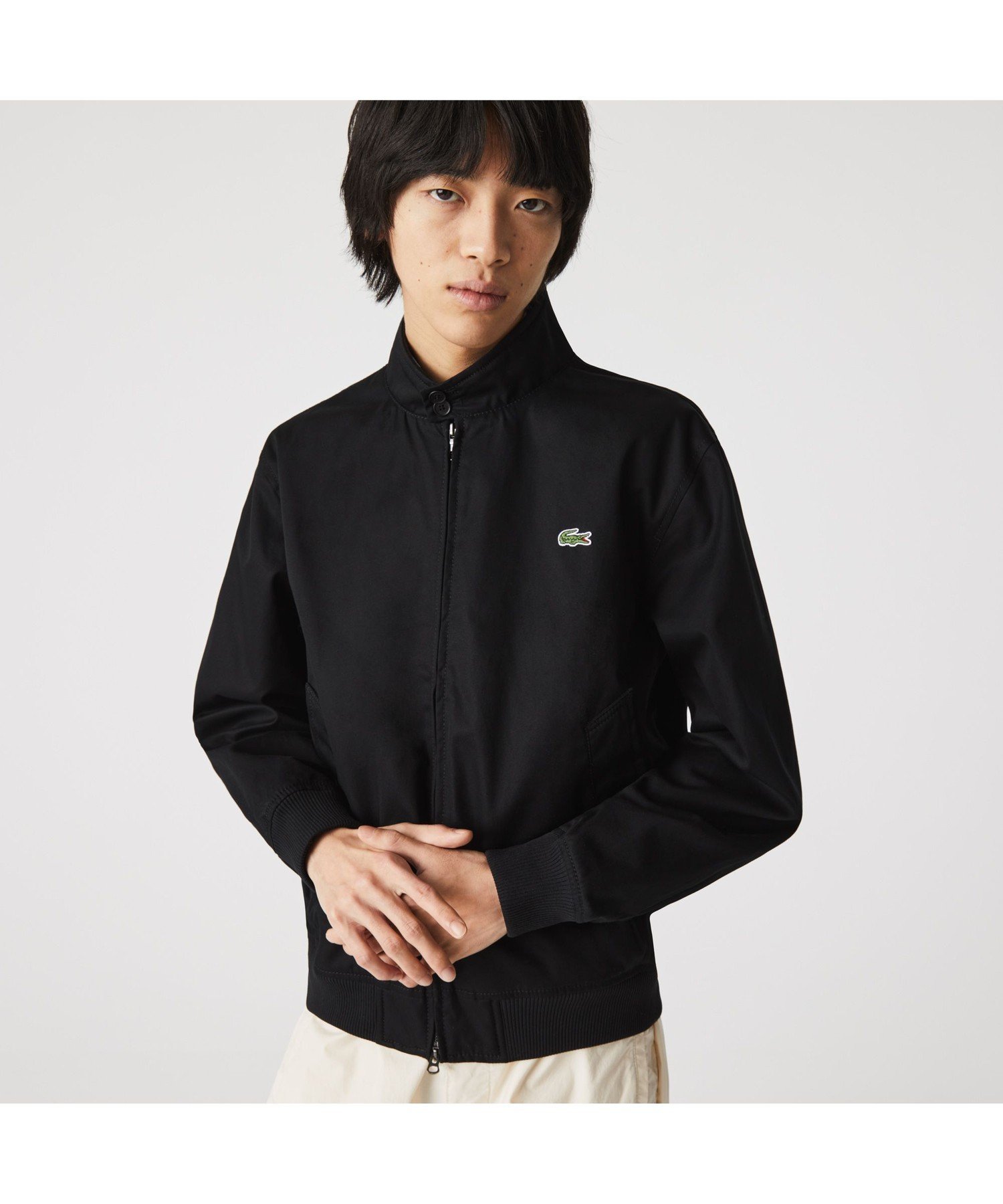 【SALE／30%OFF】LACOSTE スイングトップジャケット ラコステ コート/ジャケット ブルゾン ネイビー ブラック ホワイト【送料無料】