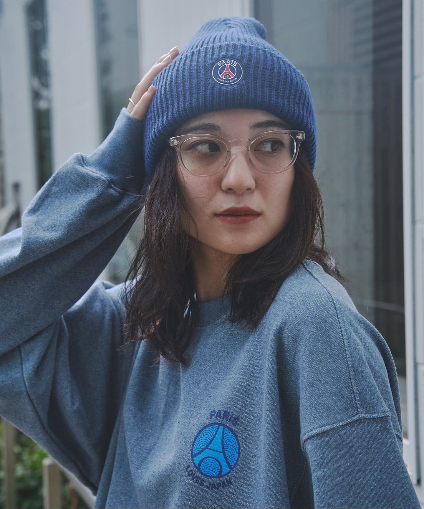 Paris Saint-Germain 【NIKE / ナイキ】PSG NK PEAK BEANIE SC FUT L エディフィス 帽子 ニット帽 ビーニー ネイビー