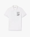 【SALE/40%OFF】LACOSTE ルネ・ラコステグラフィックパックプリントポロシャツ ラコステ トップス ポロシャツ ホワイト グリーン【送料無料】
