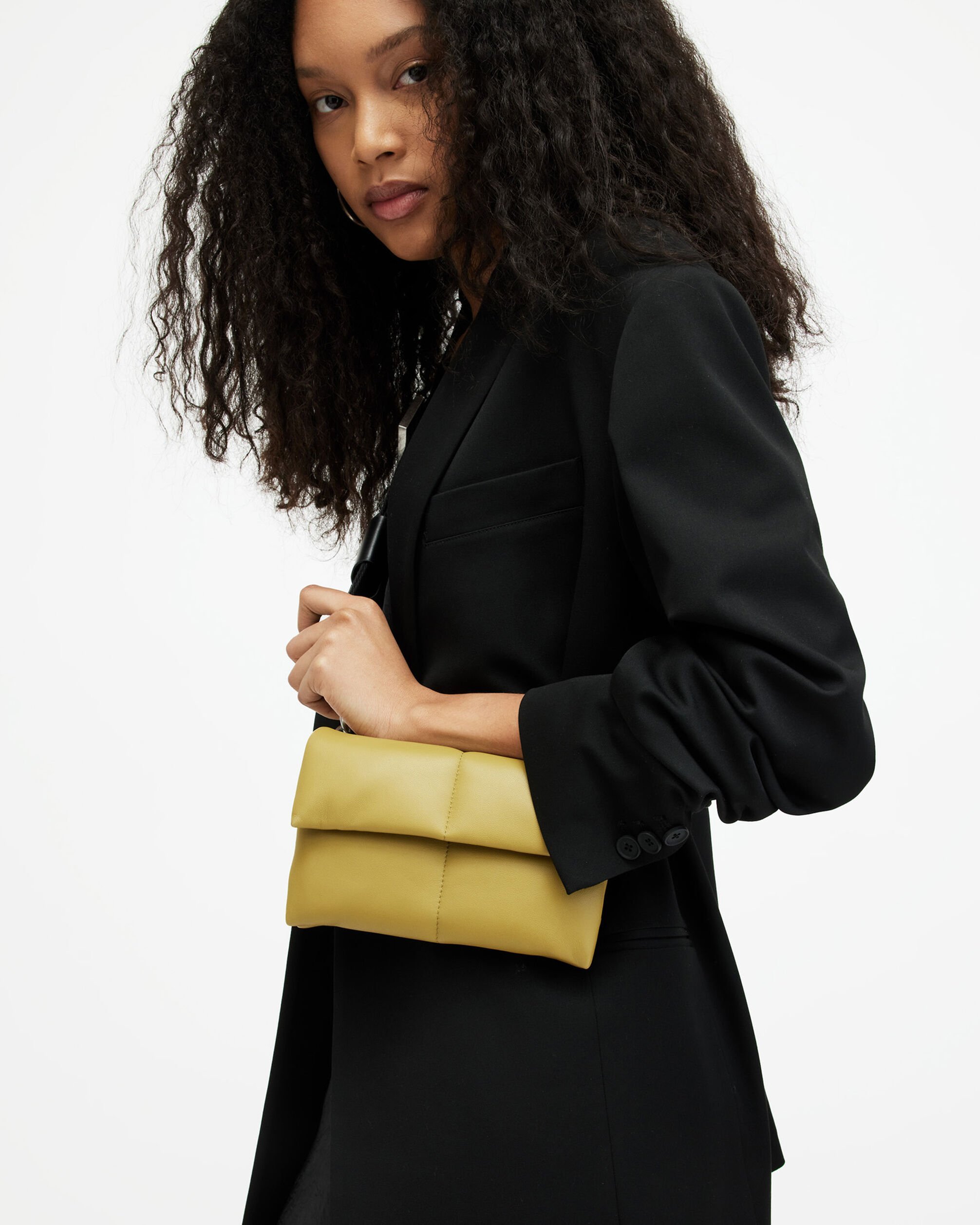 【SALE／40%OFF】ALLSAINTS (W)EZRA QUILT CROSSBODY オールセインツ バッグ ショルダーバッグ グリーン【送料無料】