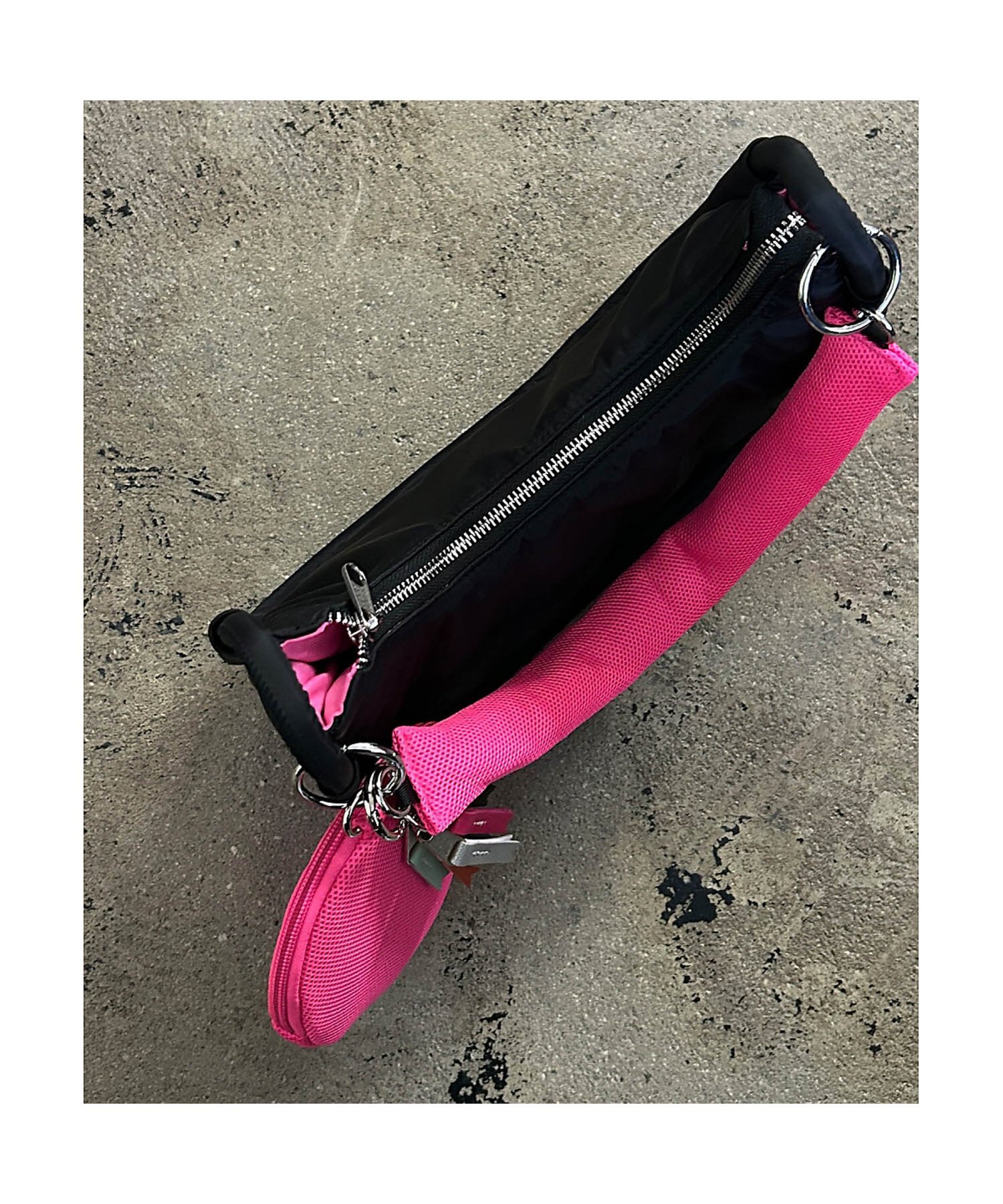 Rouge vif la cle 【cheek/チーク】rund shoulder C25001 ショルダーバック ルージュ・ヴィフ ラクレ バッグ ショルダーバッグ ブラック【送料無料】