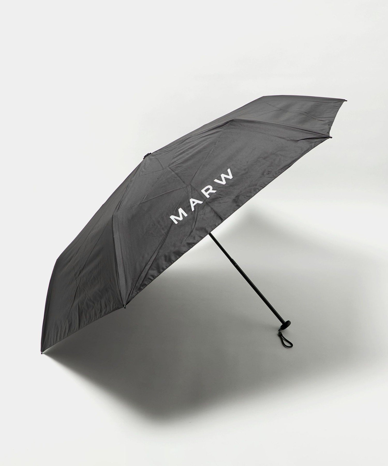 ＜MARW UNITED ARROWS＞ロゴ 折り畳み傘 晴雨兼用 ビューティー＆ユース ユナイテッドアローズ ファッション雑貨 傘・長傘 ホワイト ブラック ブラウン