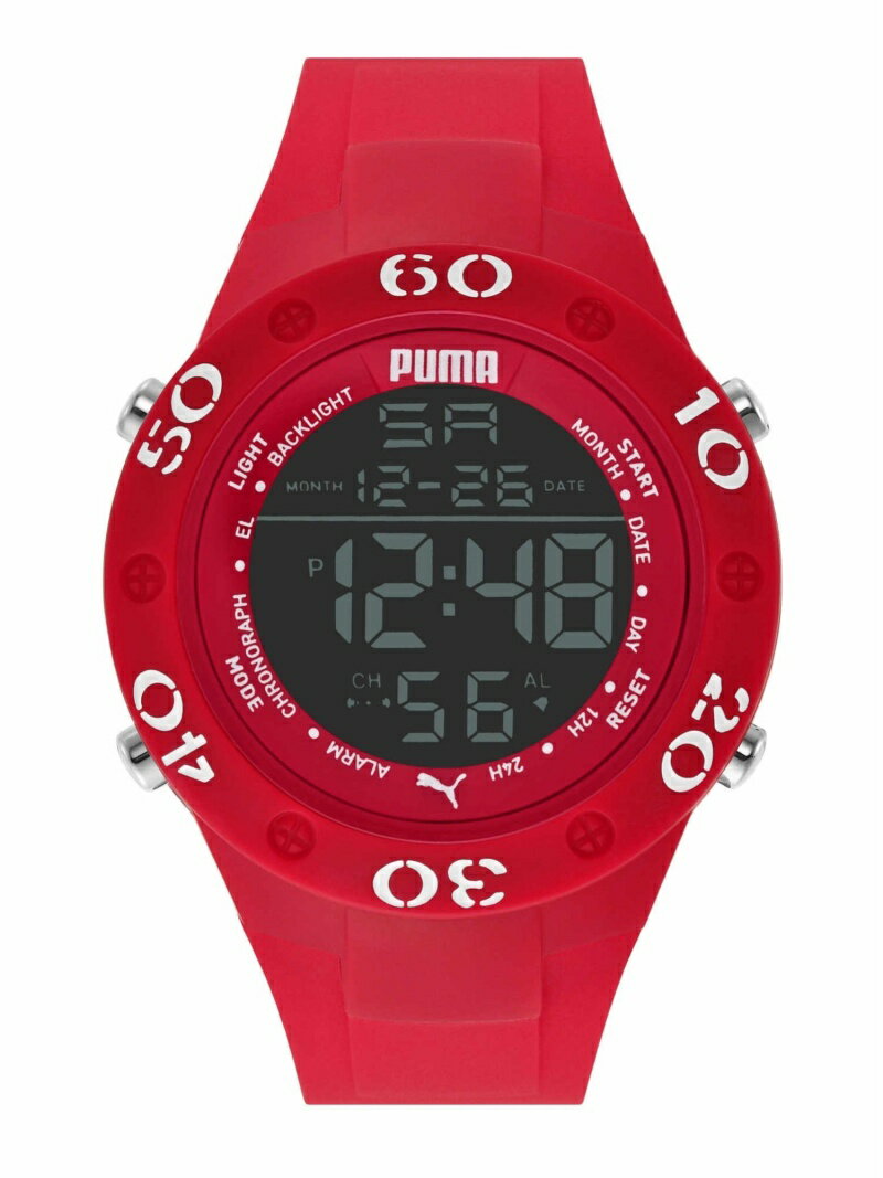 PUMA PUMA/ M PUMA 8 ウォッチステーションインターナショナル アクセサリー・腕時計 腕時計 レッド【送料無料】