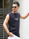 WHIM ROTH whimROTH/(M)Combustion No Sleeve アダムスジャグラー トップス カットソー・Tシャツ ブラック ホワイト グリーン