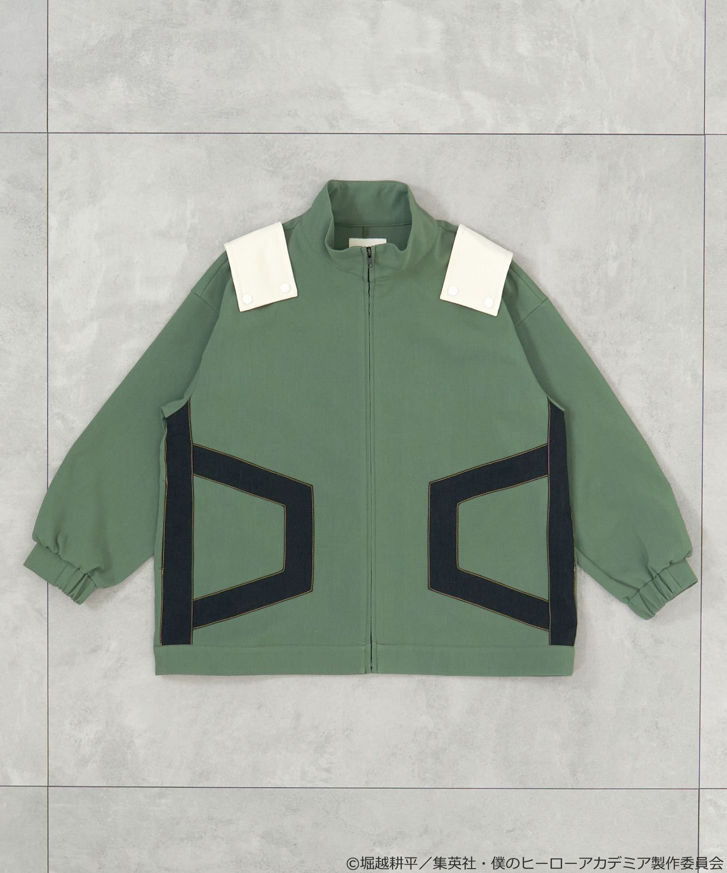 earth music&ecology Japan Label ＜僕のヒーローアカデミア＞緑谷出久 イメージ ブルゾン アースミュ..