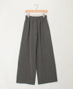 【SALE/50%OFF】MICO COULIER キャタピラーワイドパンツ ノーリーズ パンツ その他のパンツ グレー ブラック【送料無料】(4)