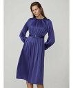 【SALE/30%OFF】Aquascutum WOMEN バックジョーゼットサテンドレス アクアスキュータム ワンピース・ドレス ドレス ブルー【送料無料】