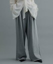 ADAM ET ROPE' HOMME 【WEB限定】2タック ワイドルーズ ドカンパンツ / バリエーション バギーパンツ / スウェット / ユニセックス アダムエロペ パンツ その他のパンツ ホワイト グレー【送料無料】
