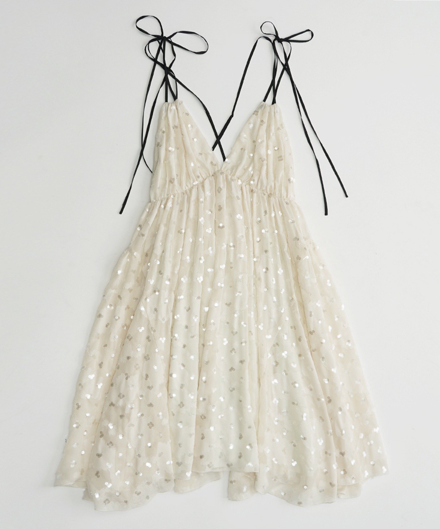 PRANK PROJECT シークインジャガードボリュームキャミドレス プランク プロジェクト スカート ミディアムスカート ホワイト【送料無料】のサムネイル