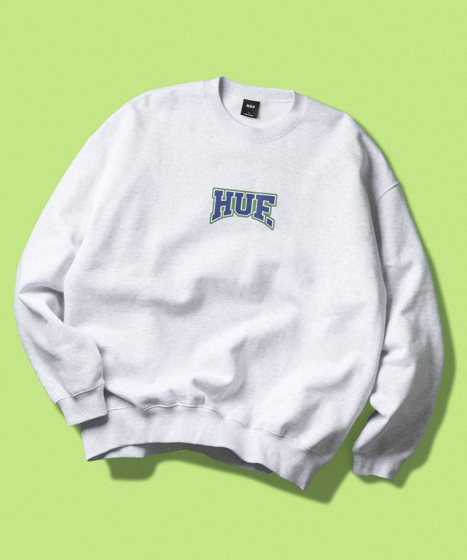 HUF HOME TEAM CREWNECK / HUF ハフ スウェット ハフ トップス スウェット・トレーナー グレー ブラック【送料無料】