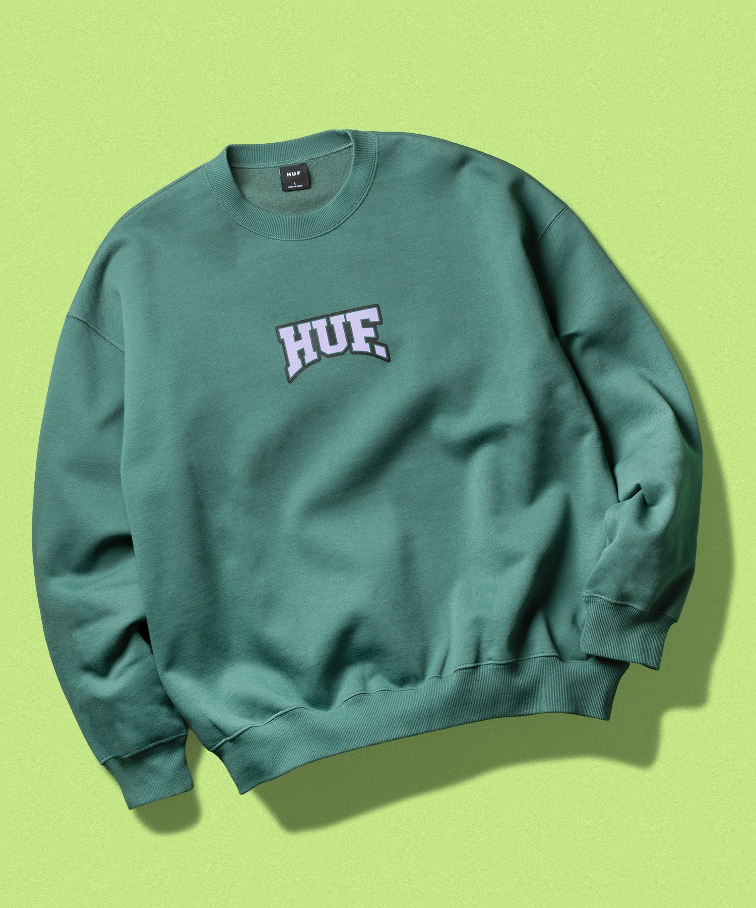 HUF HOME TEAM CREWNECK / HUF ハフ スウェット ハフ トップス スウェット・トレーナー グレー ブラック【送料無料】