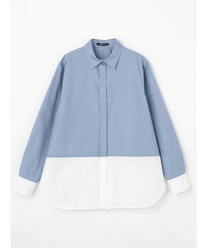 アクアスキュータム シアーシャツ レディース L  ブラウン【中古】【新入荷】★ 中古・古着通販】Aquascutum (アクアスキュータム) ロゴシャツ