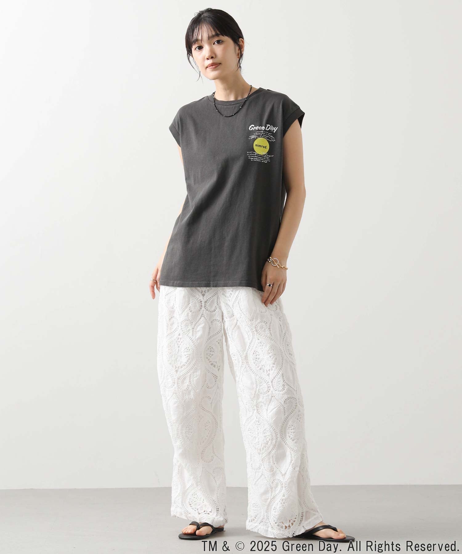 Gready Brilliant/(W)1_GREENDAY_FR グレディブリリアン トップス カットソー・Tシャツ グレー