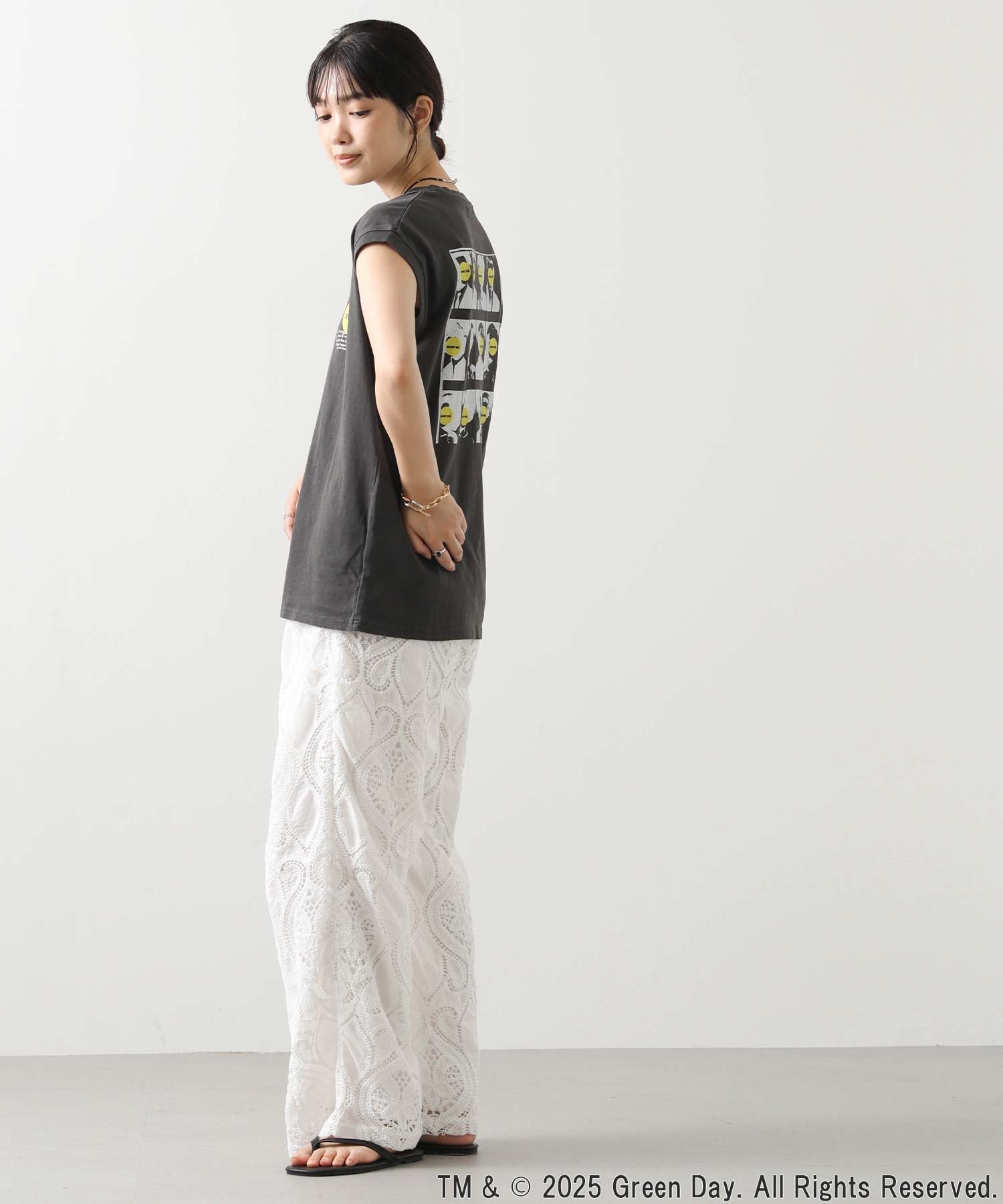 Gready Brilliant/(W)1_GREENDAY_FR グレディブリリアン トップス カットソー・Tシャツ グレー