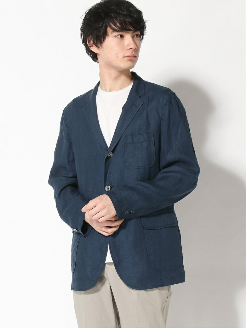 Linen 3-button Sport Coat 11161572887: Navy
