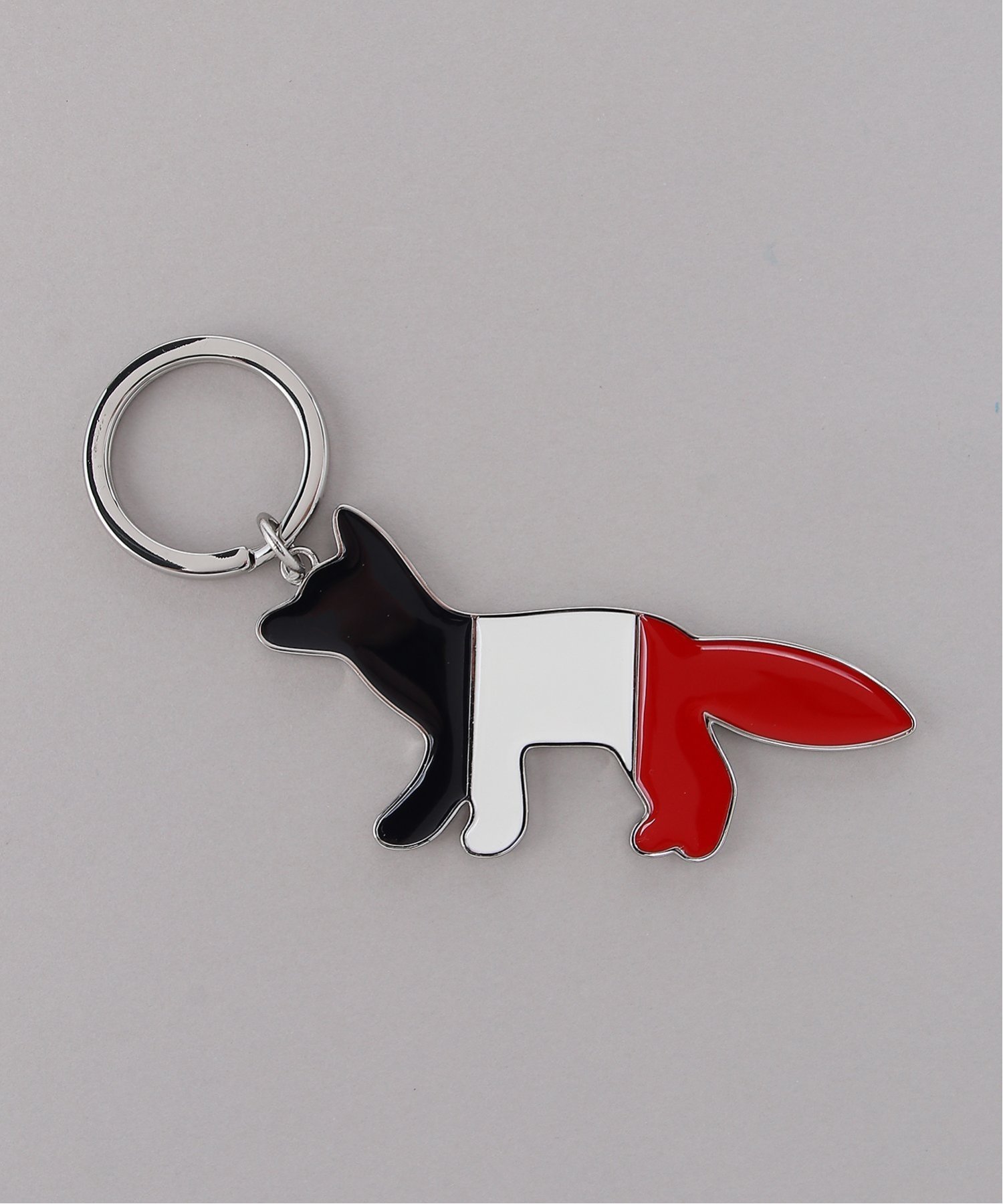 Maison Kitsune MAISON KITSUNE/(U)TRICOLOR FOX METAL KEYRING メゾン キツネ ファッション雑貨 チャーム・キーチェーン【送料無料】