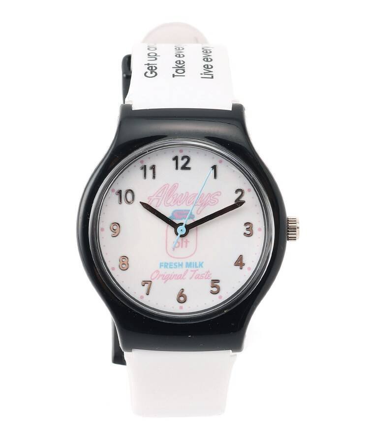 【SALE／50%OFF】PINK-latte ミルクアイコンウォッチ ピンク ラテ アクセサリー・腕時計 その他のアクセサリー・腕時計 ホワイト ブラック ブルー
