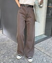 CPCM ハイウエストストレートデニム シーピーシーエム パンツ ジーンズ・デニムパンツ ブラウン ブルー ブラック ネイビー ホワイト【送料無料】