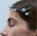IRIS47 IRIS 47/mimosa stone pin set フォブ ヘアアクセサリー バレッタ・ヘアクリップ・ヘアピン ブラック ゴールド【送料無料...