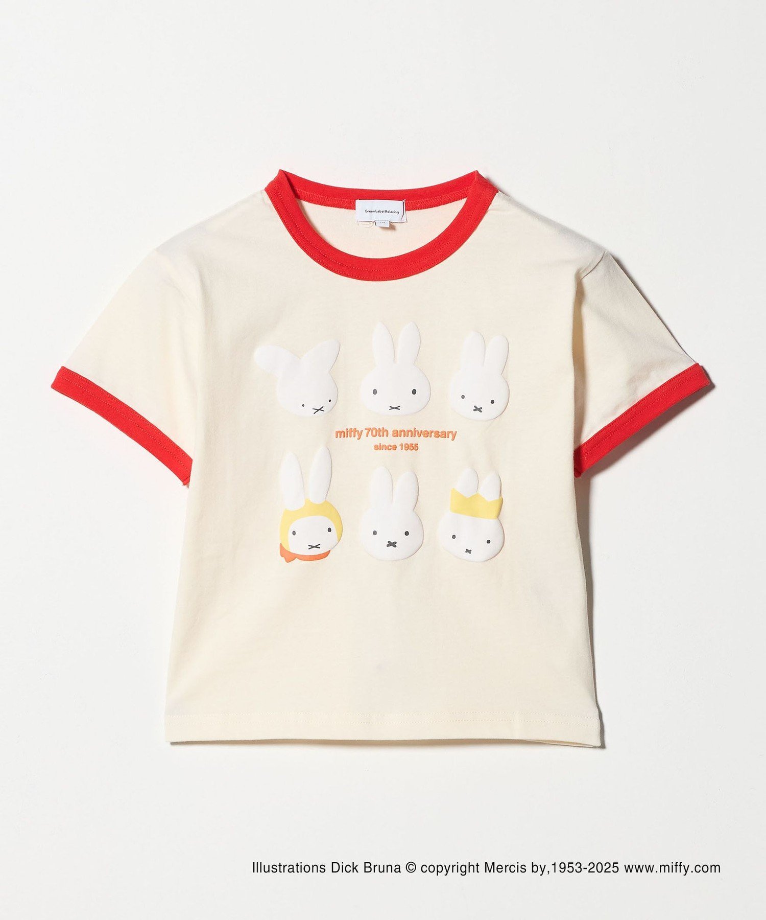 【SALE／40%OFF】UNITED ARROWS green label relaxing 【別注】＜miffy＞プリント Tシャツ / キッズ 100cm-130cm ユナイテッドアローズ グリーンレーベルリラクシング トップス カットソー・Tシャツ グレー グリーン ホワイトのサムネイル